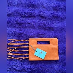 BNWT Hobo genuine leather snap clutch/wallet.